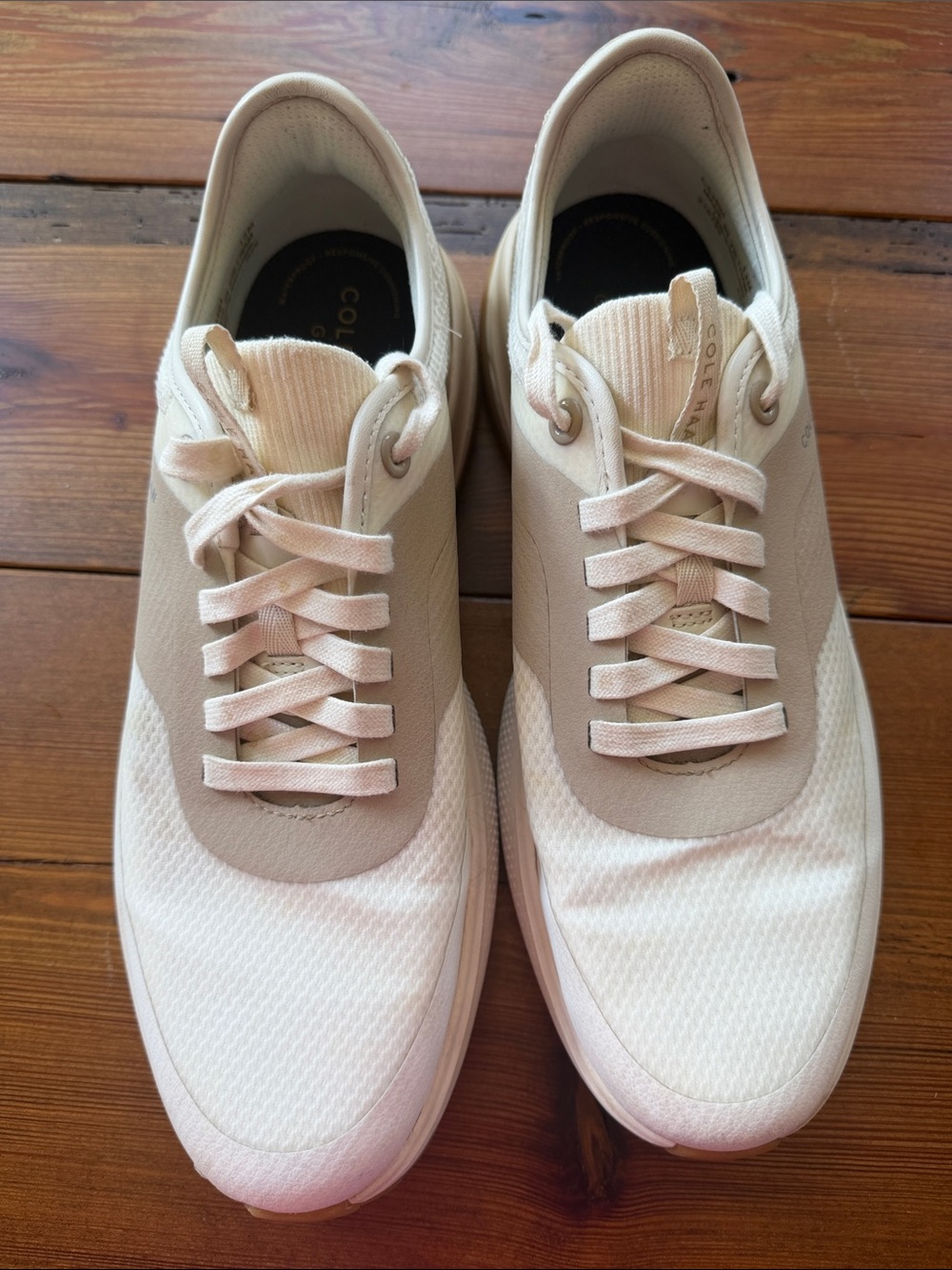 Cole Haan Men's Light Cream GrandPro Ashland II golf sneakers